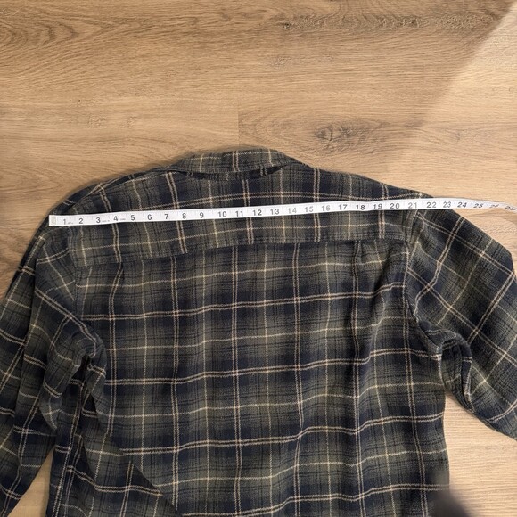 Men’s Timberland Flannel Shirt XL | 100% Cotton | Black Green Plaid - Picture 7 of 8